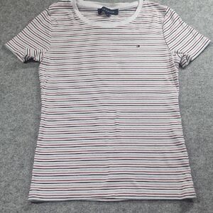 Tommy Hilfiger Women's Multicolor Striped Tee ZS S/P